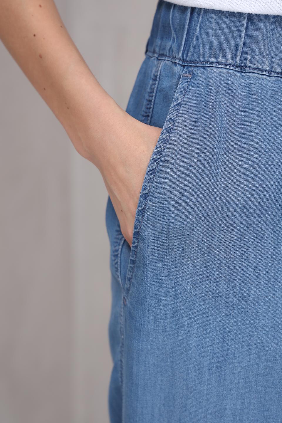 Брюки кюлоты Marc Aurel голубые