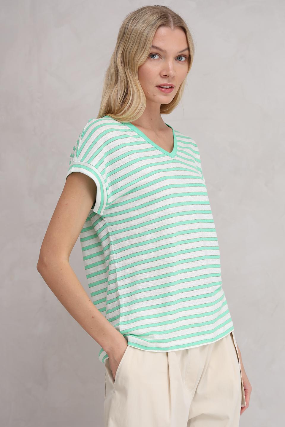 Футболка Marc Aurel в полоску мятная