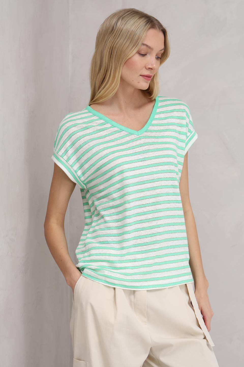 Футболка Marc Aurel в полоску мятная