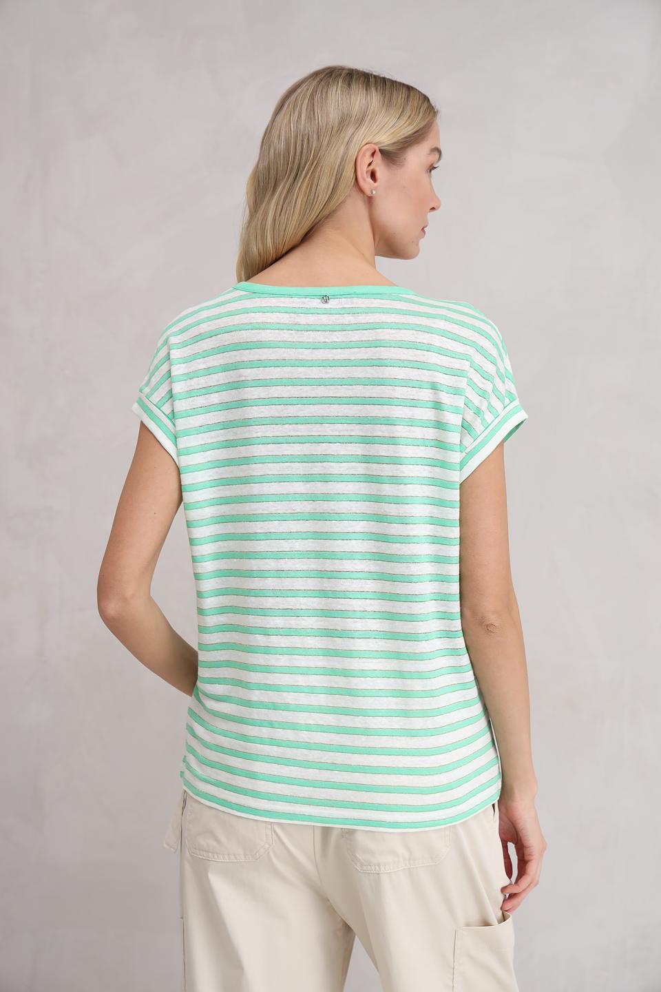 Футболка Marc Aurel в полоску мятная