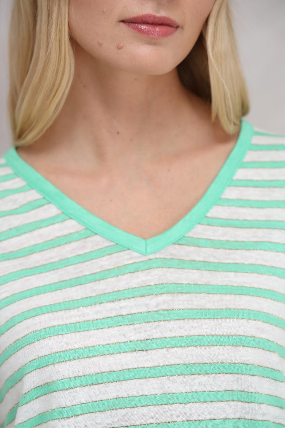 Футболка Marc Aurel в полоску мятная