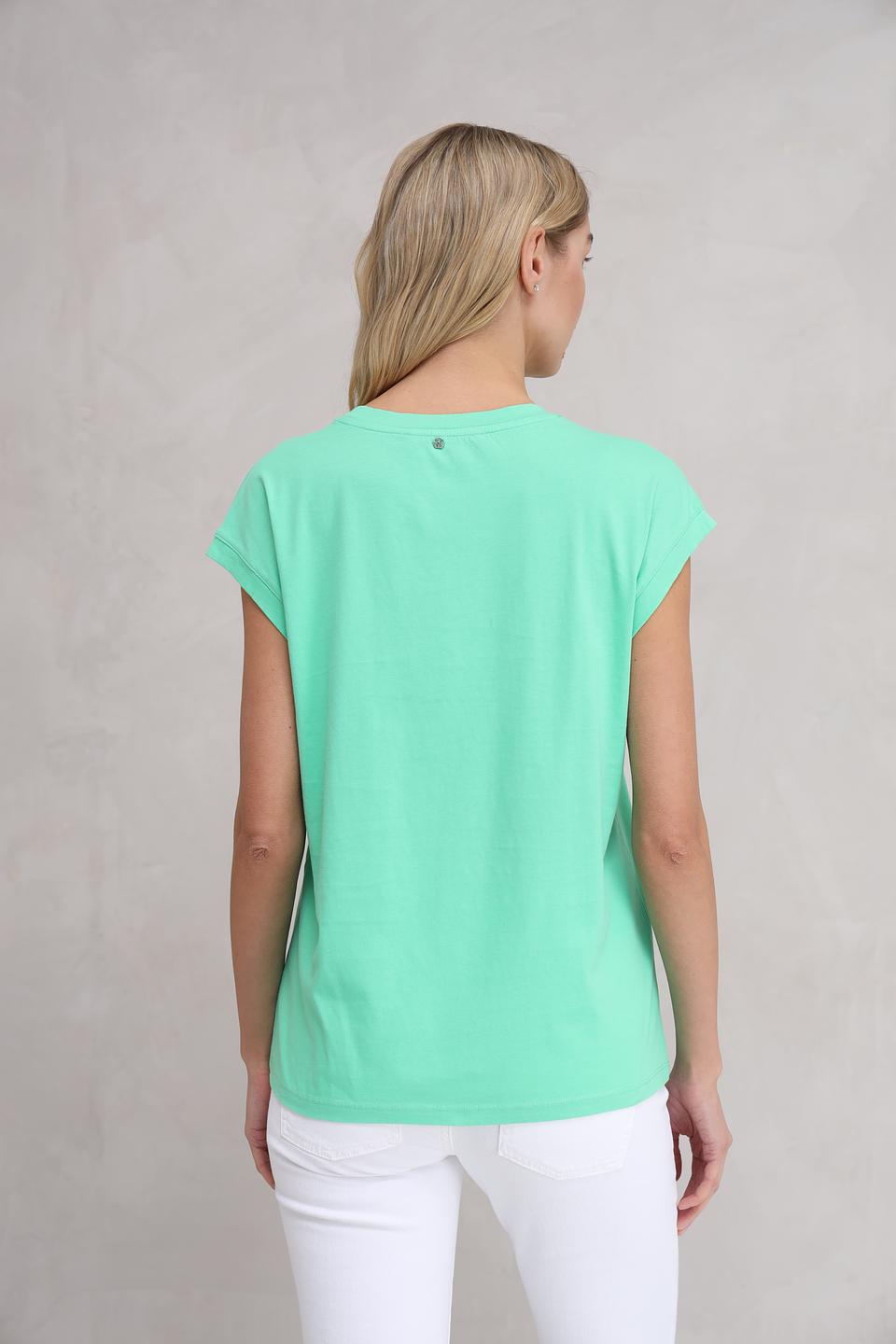 Футболка Marc Aurel мятная с принтом