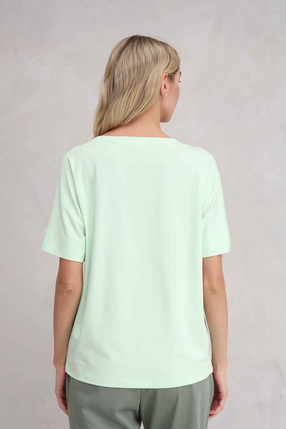 Футболка Bianca с логотипом мятная