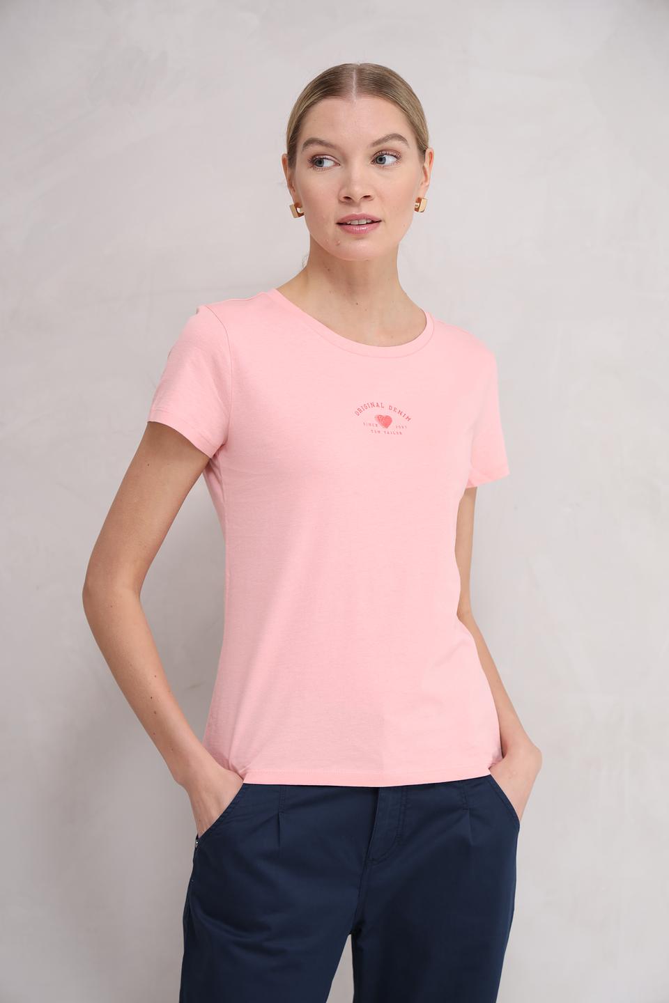 Футболка Tom Tailor denim розовый