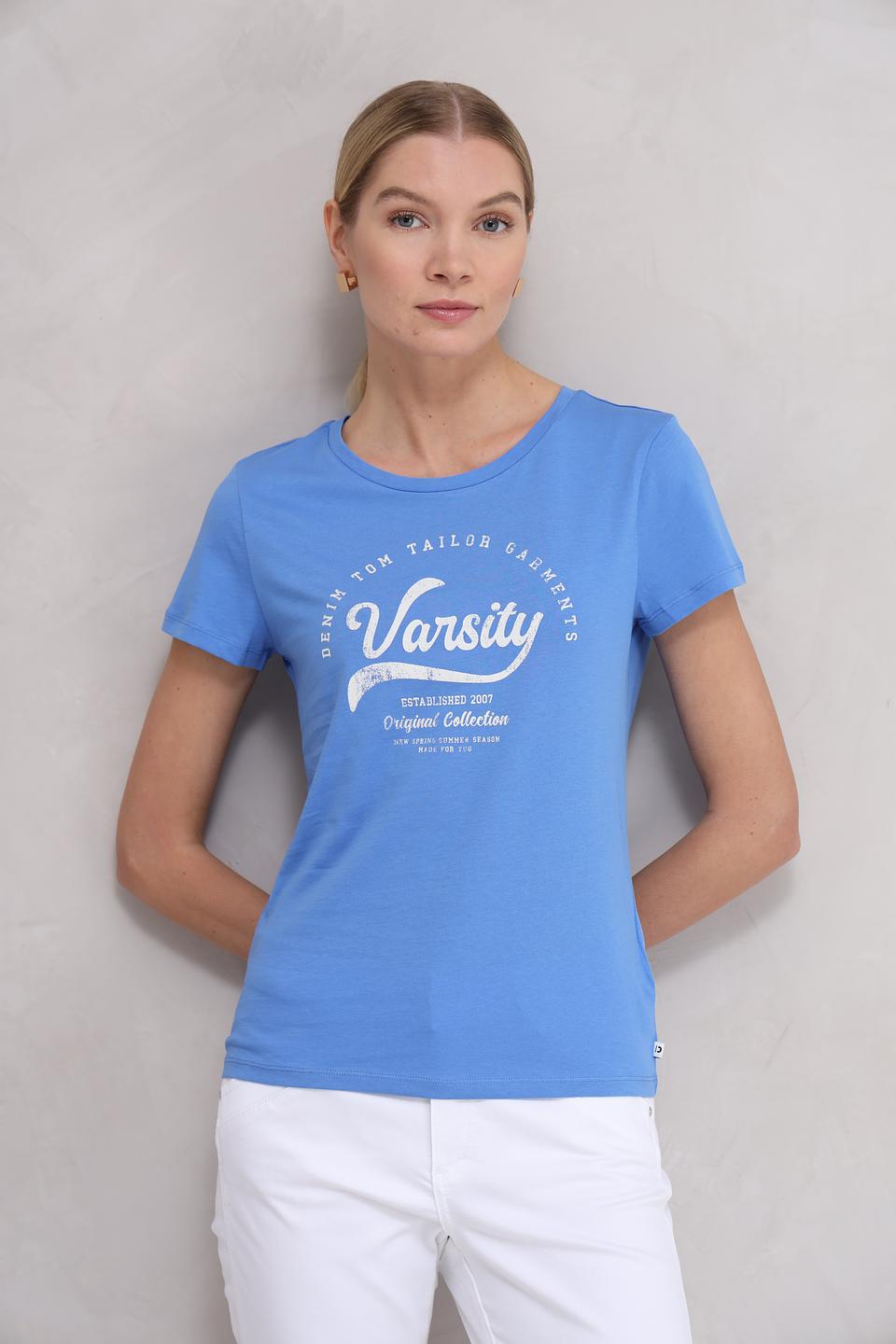 Футболка Tom Tailor Varsity голубая