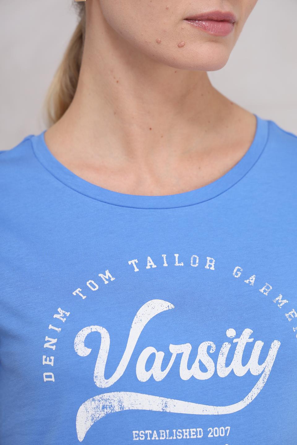 Футболка Tom Tailor Varsity голубая