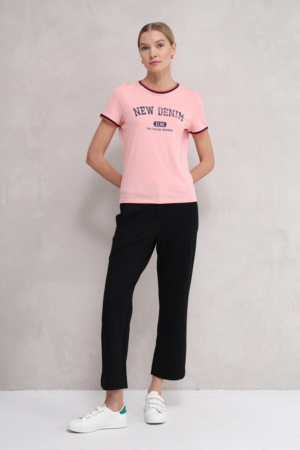 Футболка Tom Tailor denim розовый