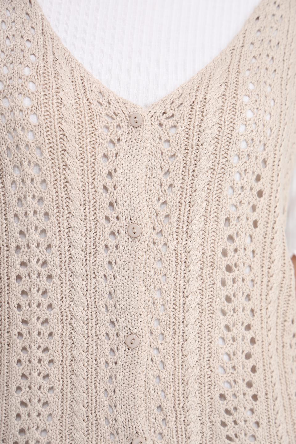 Топ Broadway вязаный бежевый