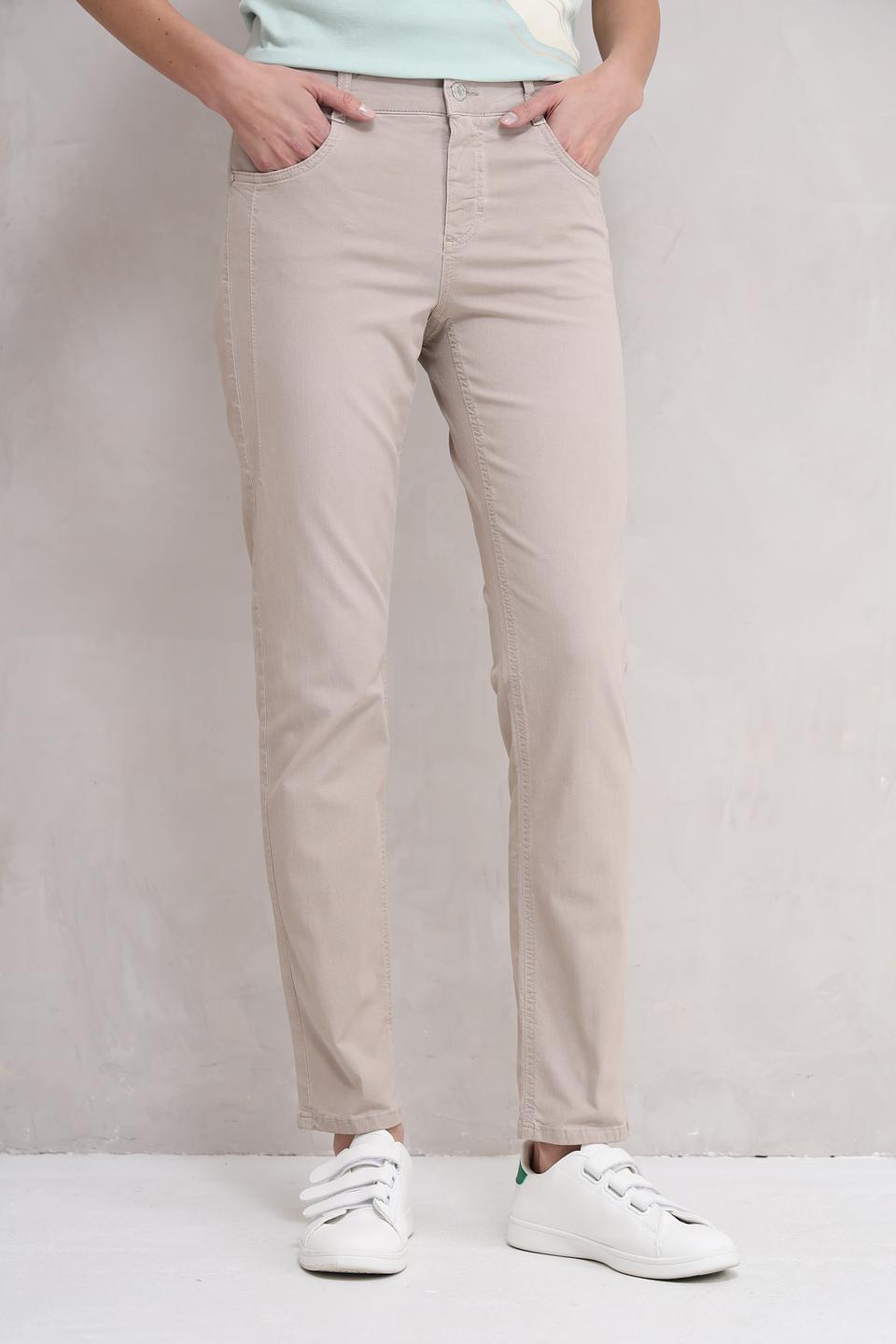 Брюки Angels прямого кроя бежевые