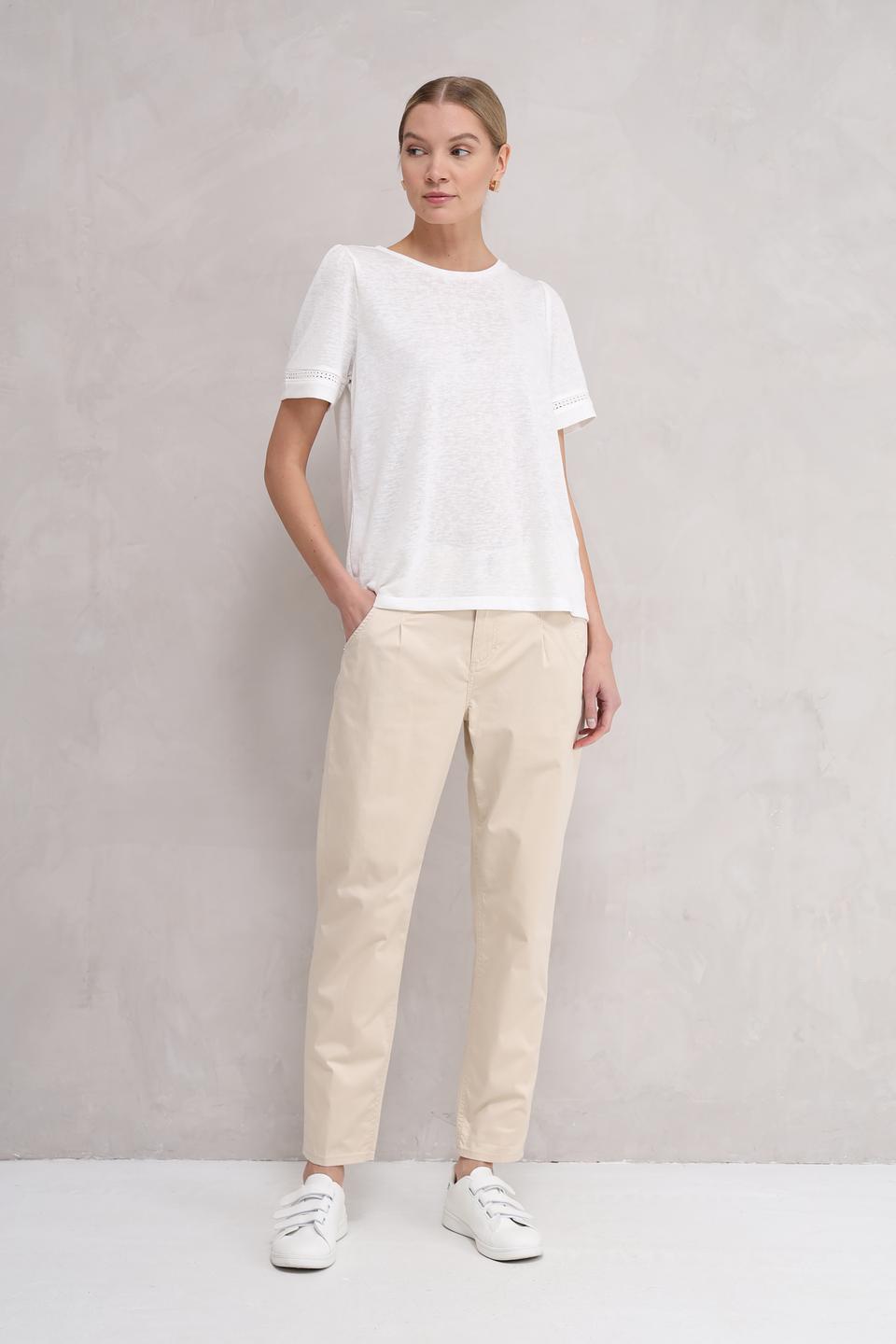 Брюки Angels прямого кроя бежевые