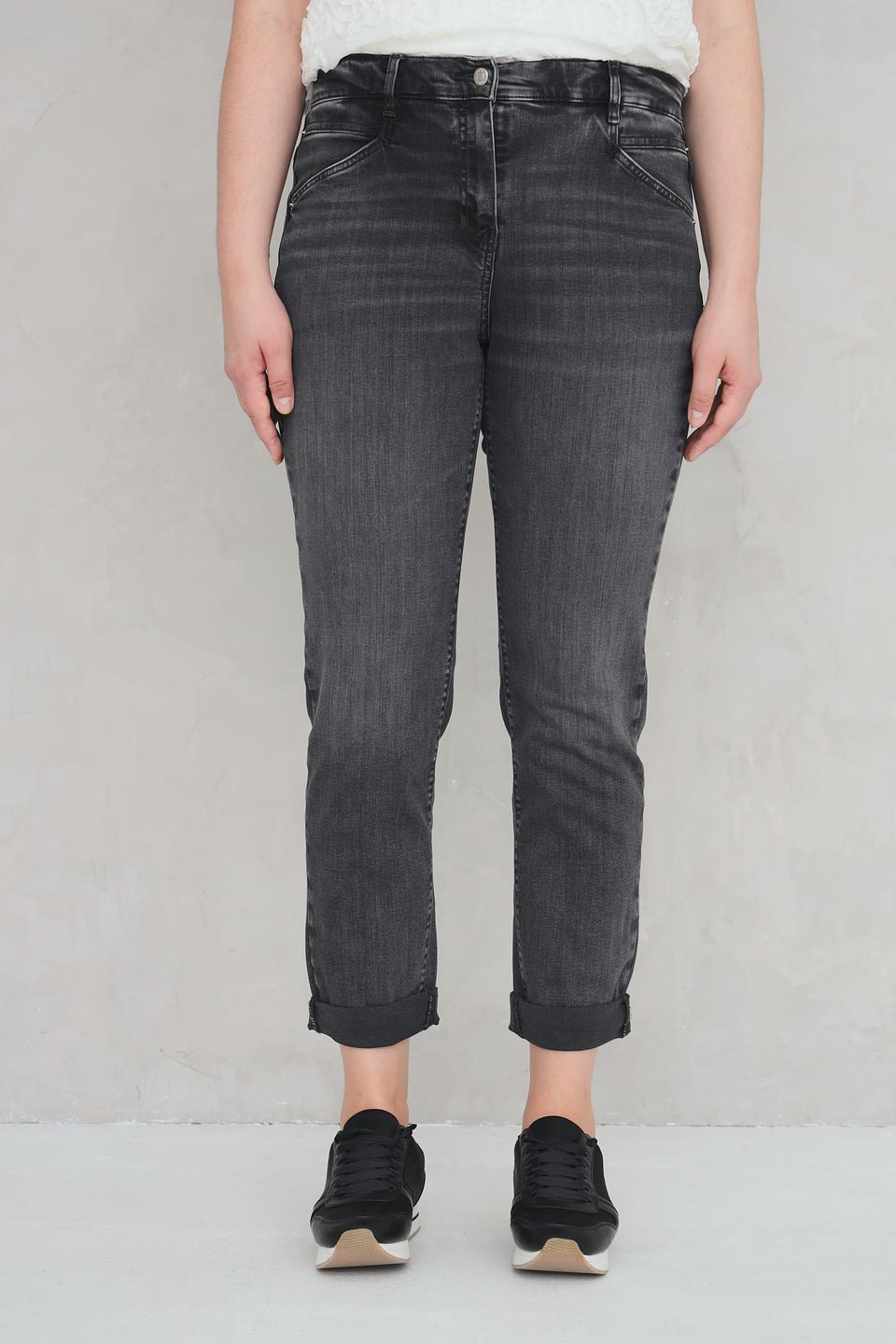 Джинсы Gerry Weber серые с потертостями