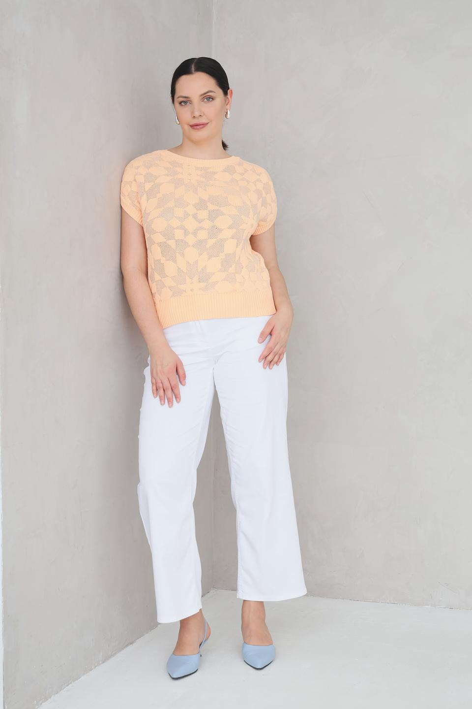 Жилет Gerry Weber с узором персиковый