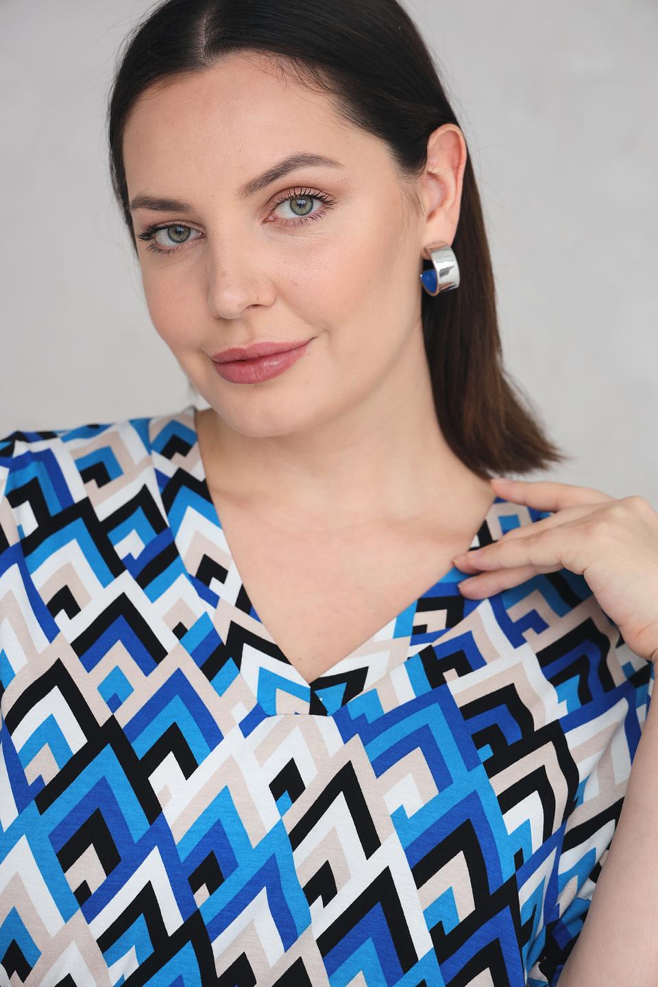 Футболка Via Appia с геометрическим принтом