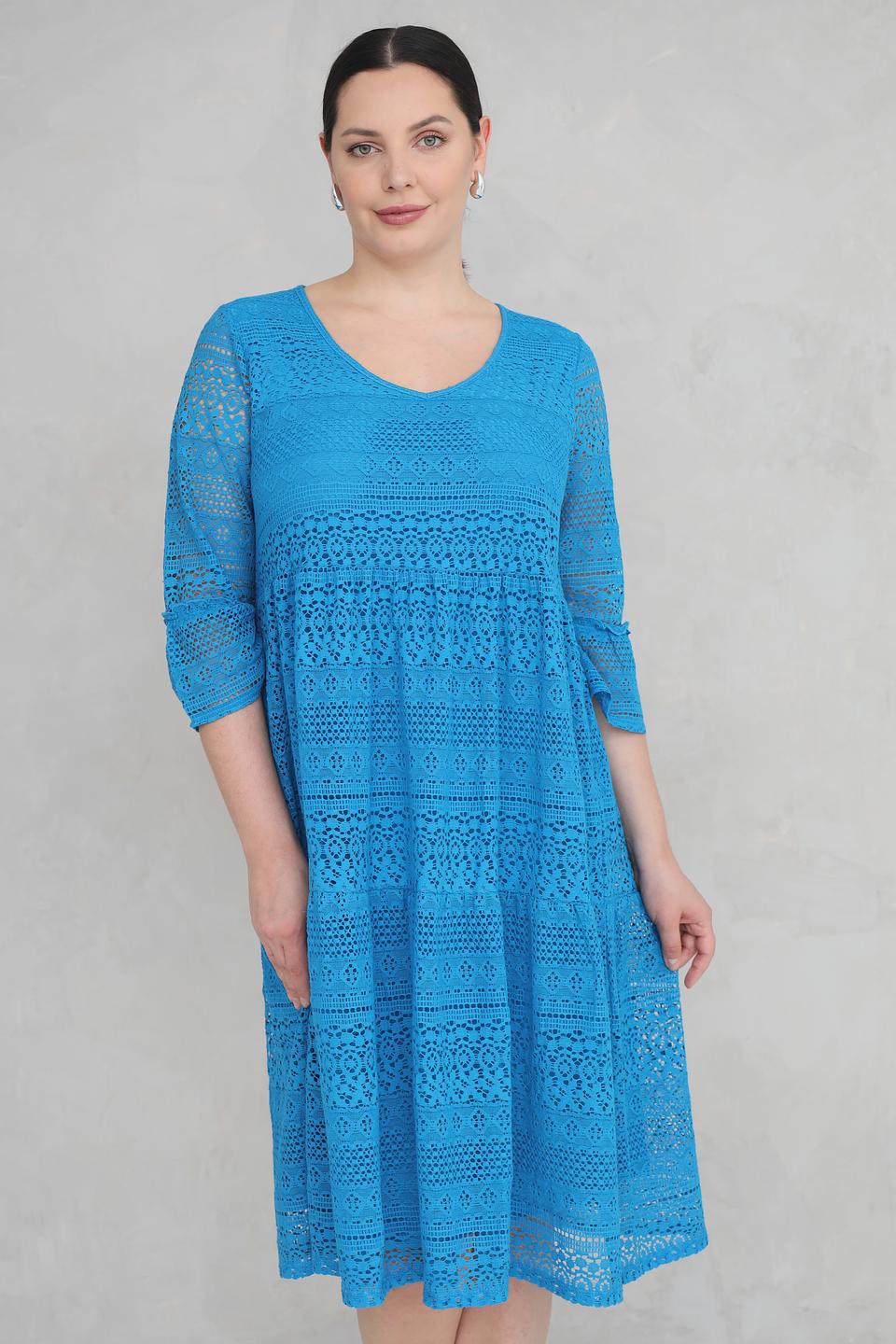 Платье Via Appia кружево бирюзовое