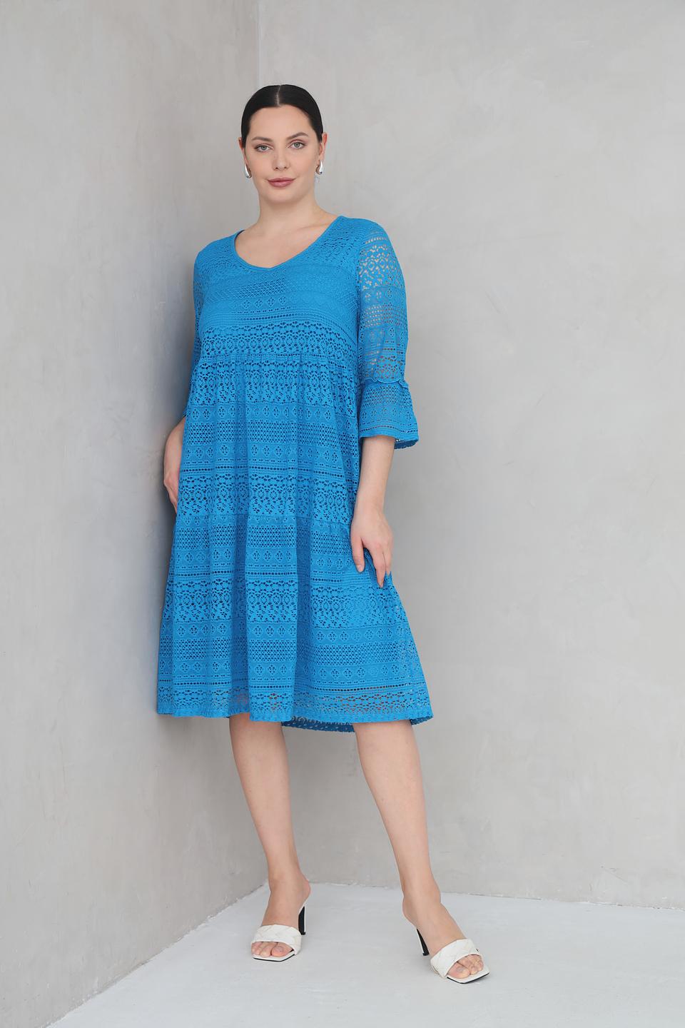 Платье Via Appia кружево бирюзовое