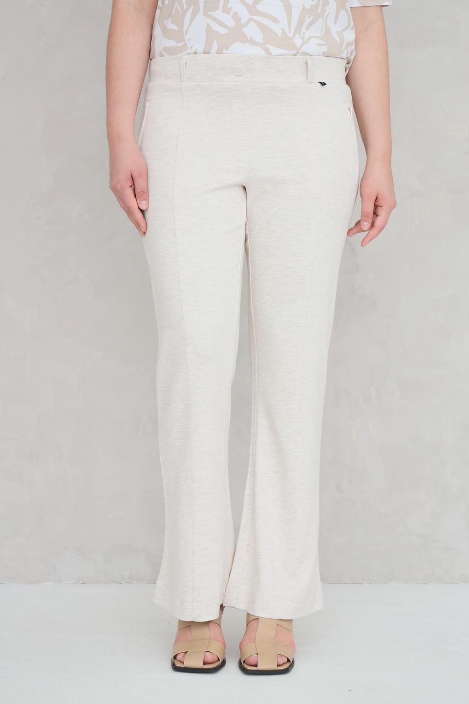 Брюки Frapp клёш бежевые