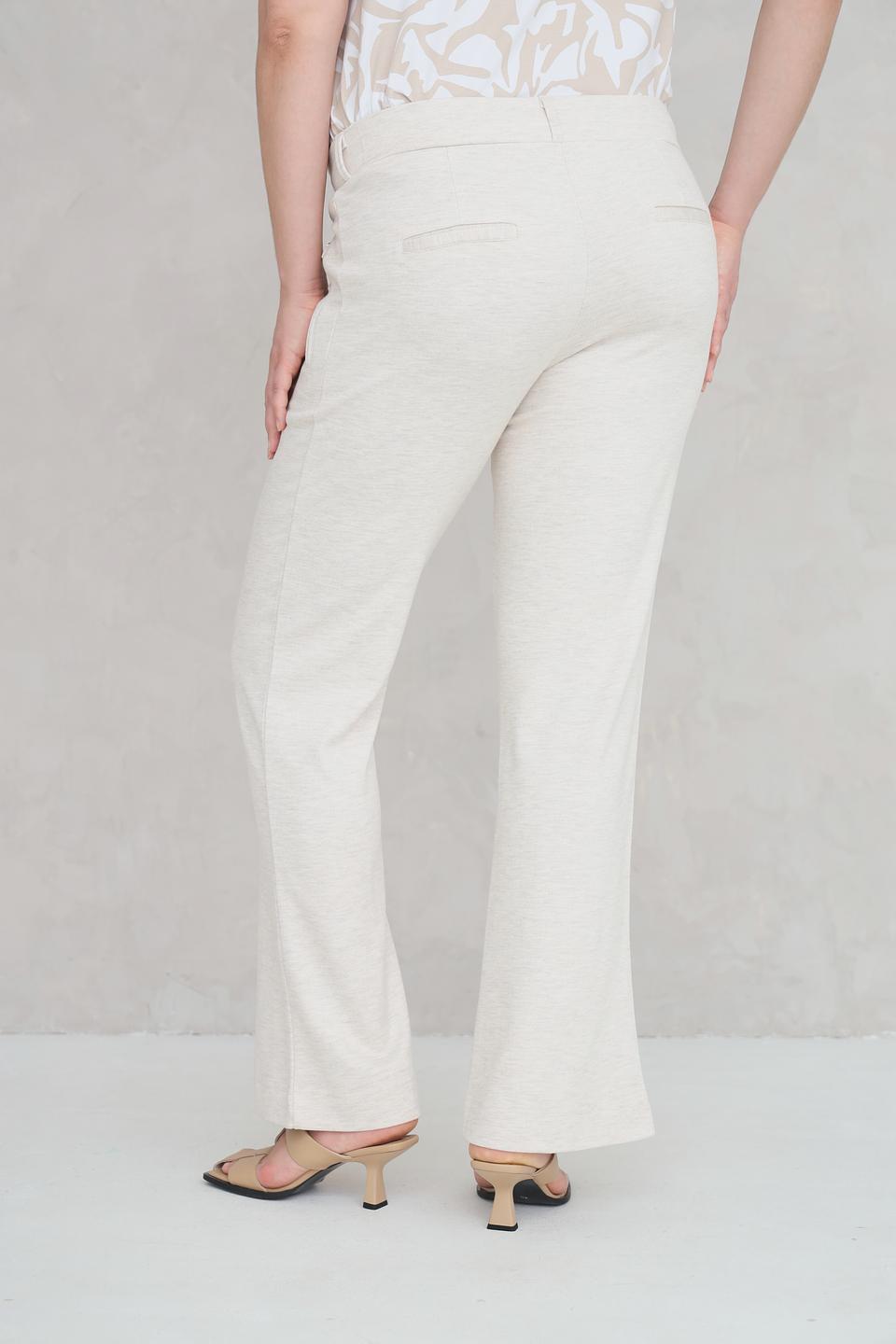 Брюки Frapp клёш бежевые