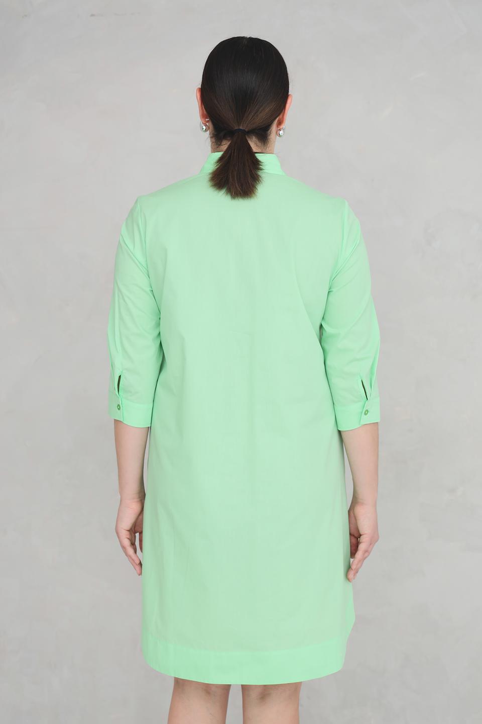 Платье рубашка You Just White лайм