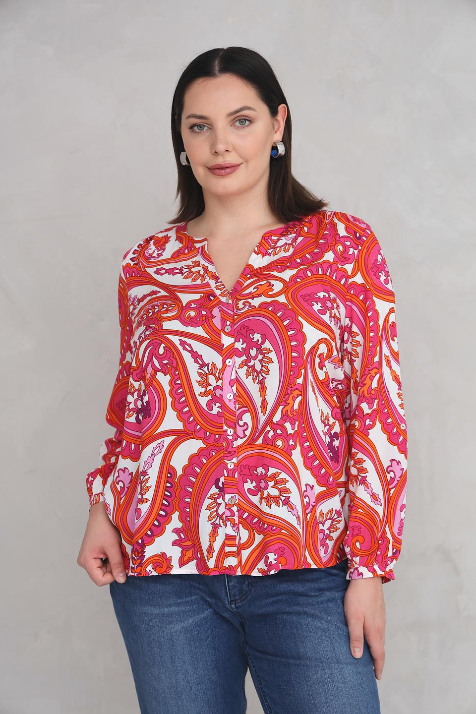 Блуза Via Appia с принтом пейсли