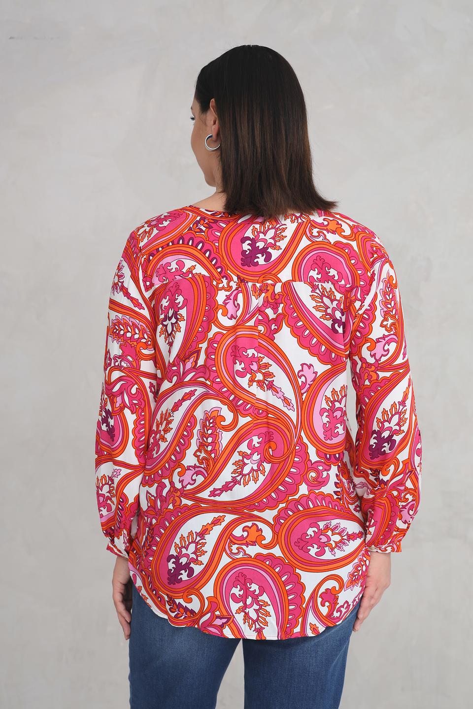 Блуза Via Appia с принтом пейсли