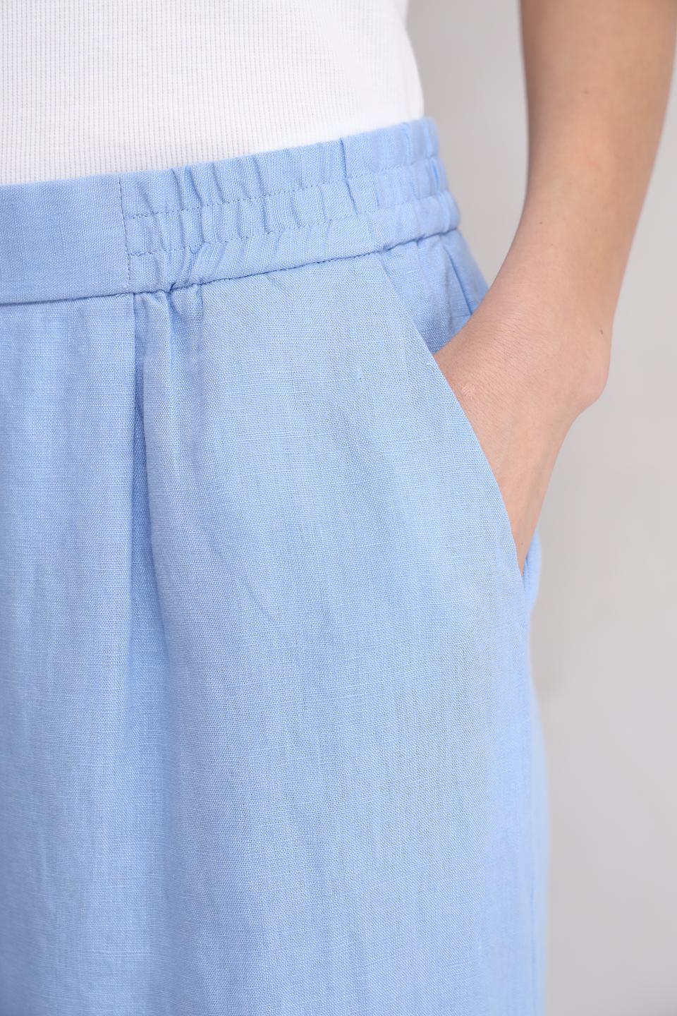 Брюки кюлоты Oui голубые