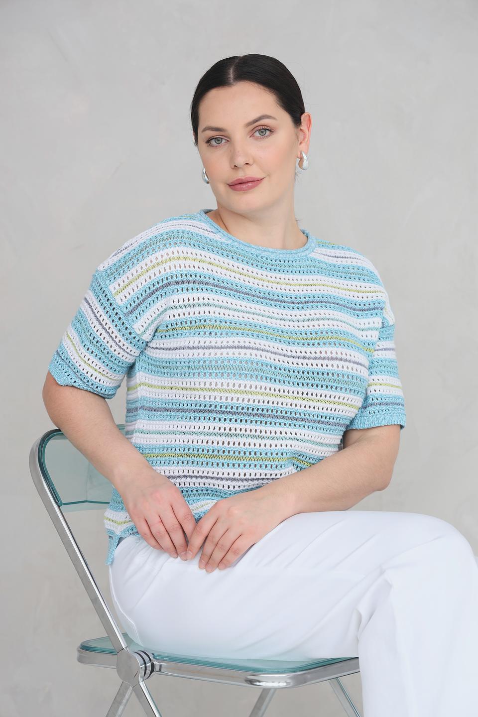 Пуловер Rabe collection в полоску