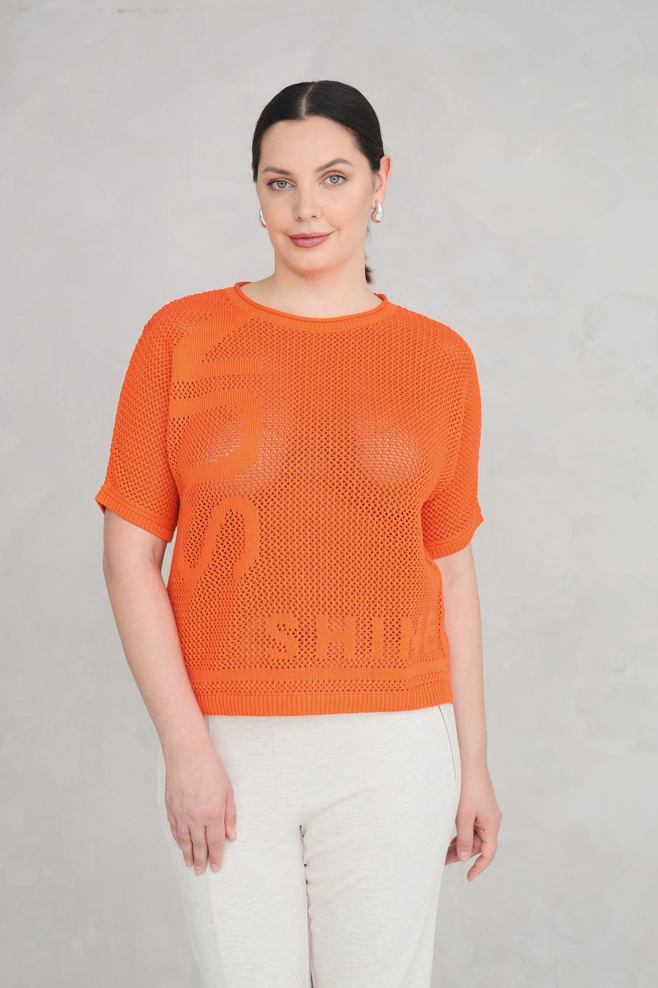 Пуловер Rabe collection оранжевый