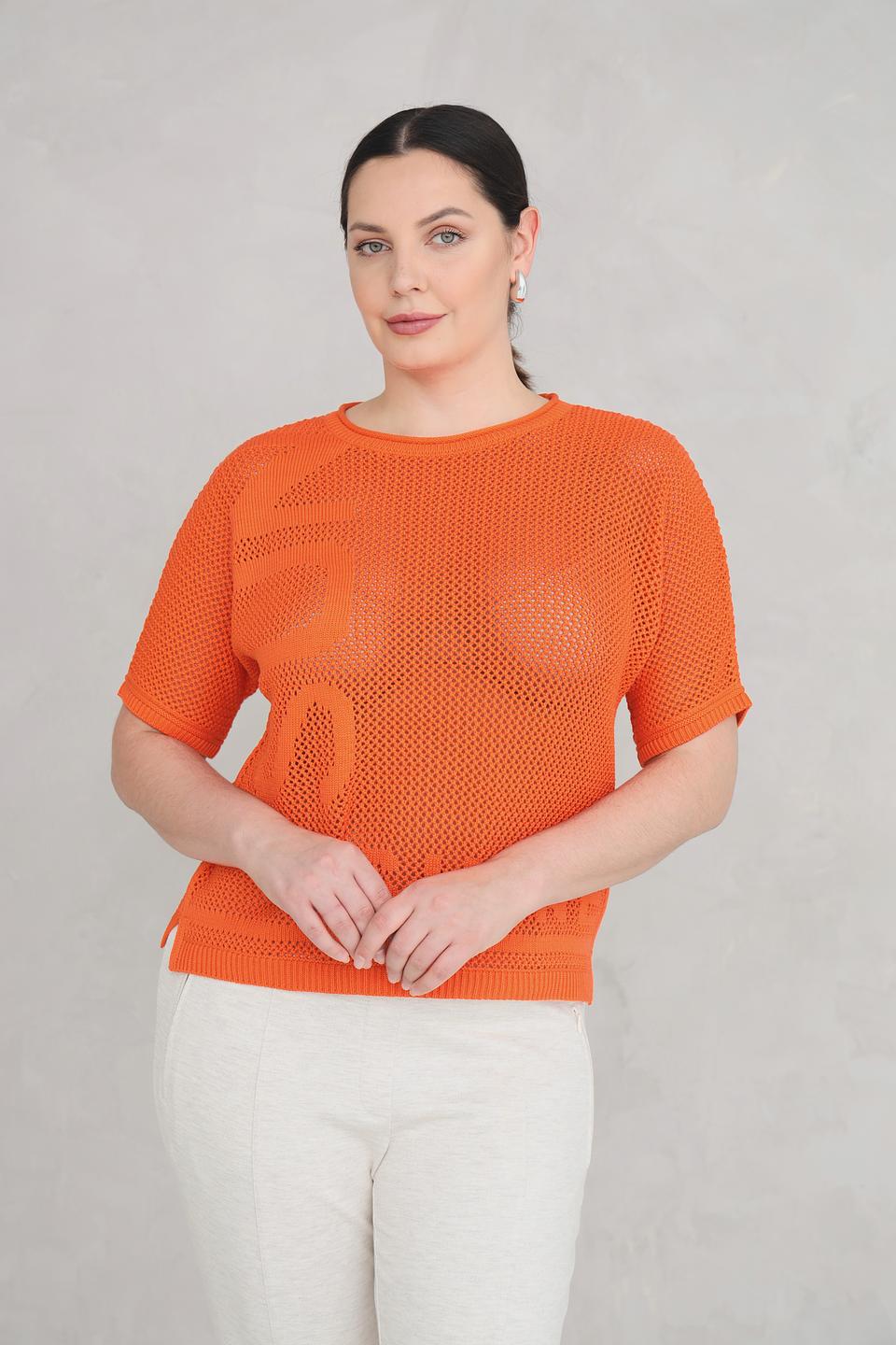 Пуловер Rabe collection оранжевый