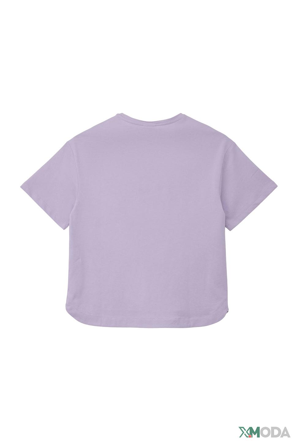 Футболка s.Oliver дев. с принтом фиолетовый