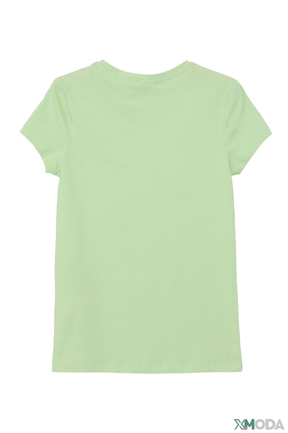 Футболка s.Oliver дев. с принтом св.зелёный