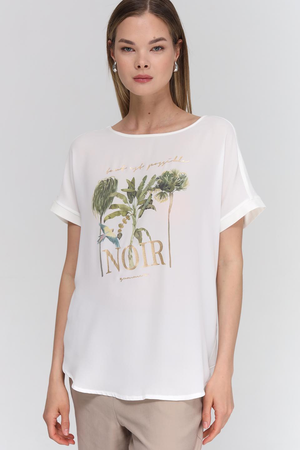 Блуза Catnoir с тропическим принтом