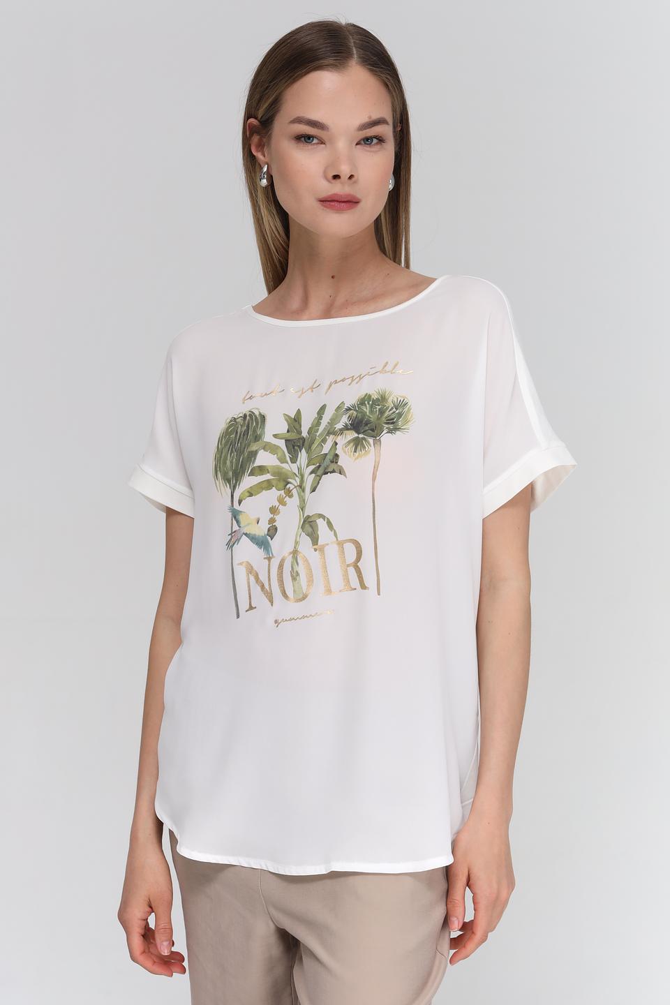 Блуза Catnoir с тропическим принтом