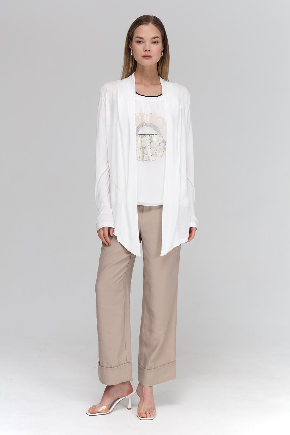 Жакет Tuzzi белый с принтом