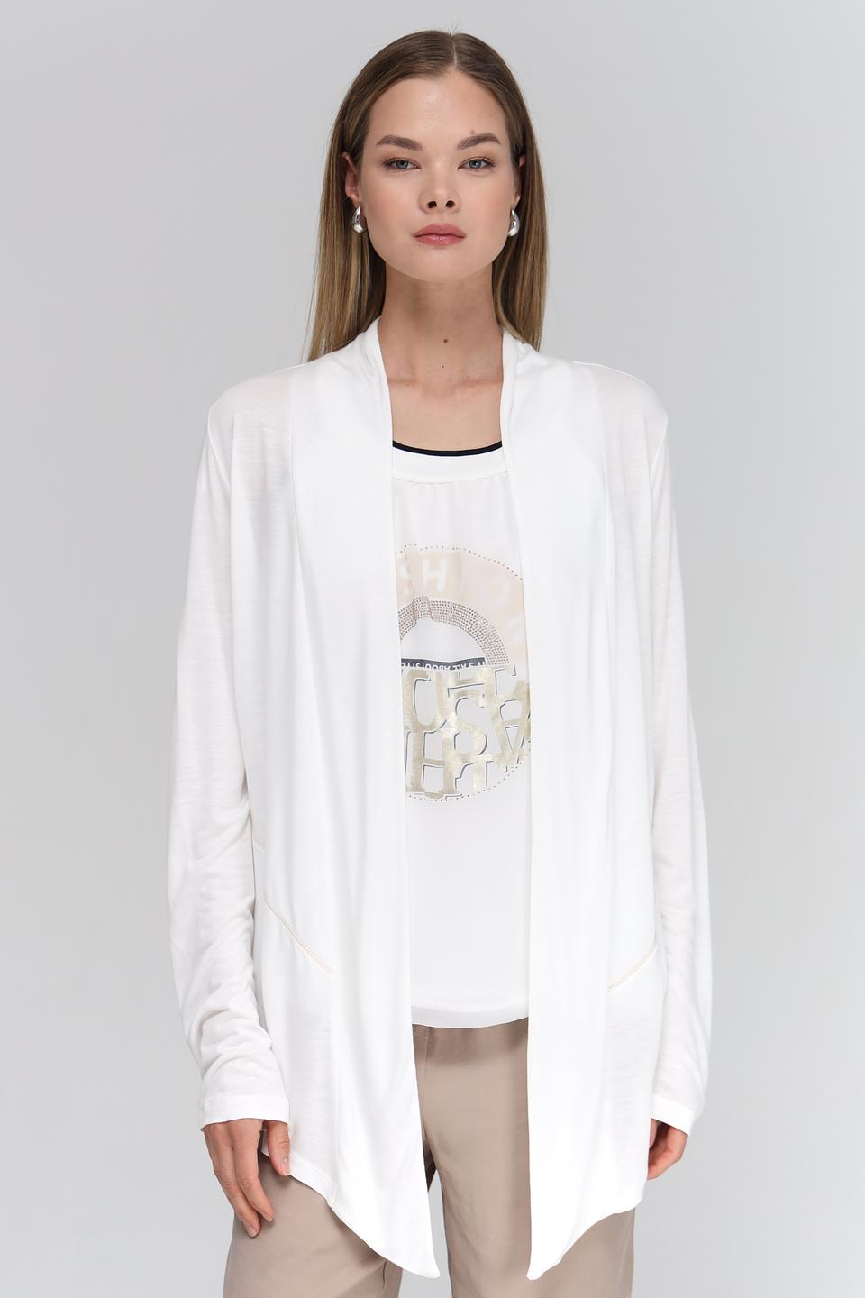 Жакет Tuzzi белый с принтом