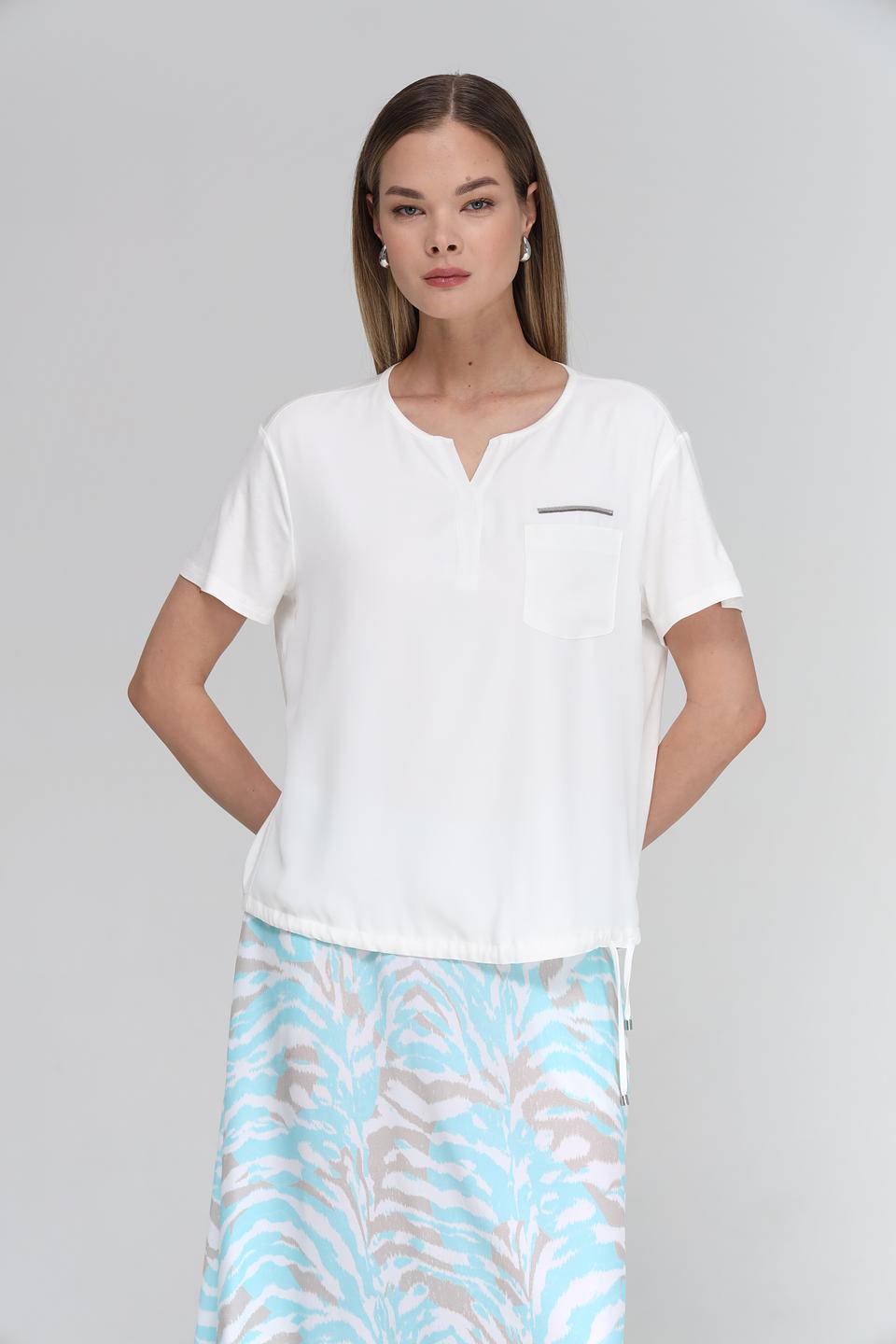 Блуза Tuzzi с карманом белый