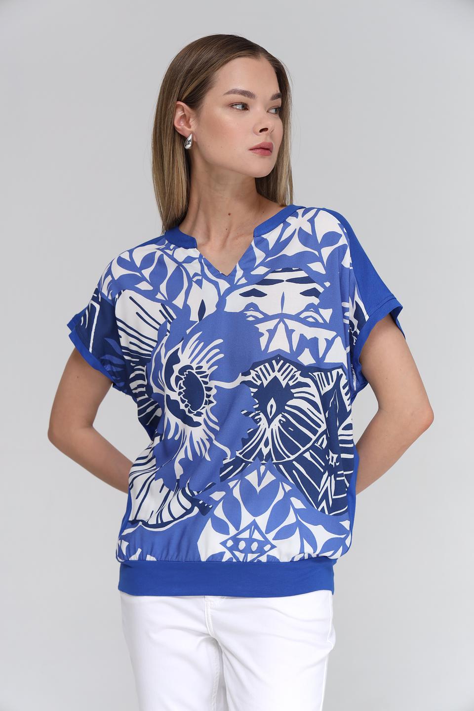 Блуза Bianca с цветочным принтом