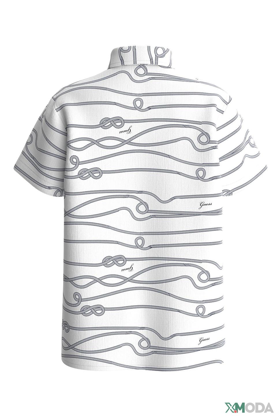 Рубашка Guess с принтом белый