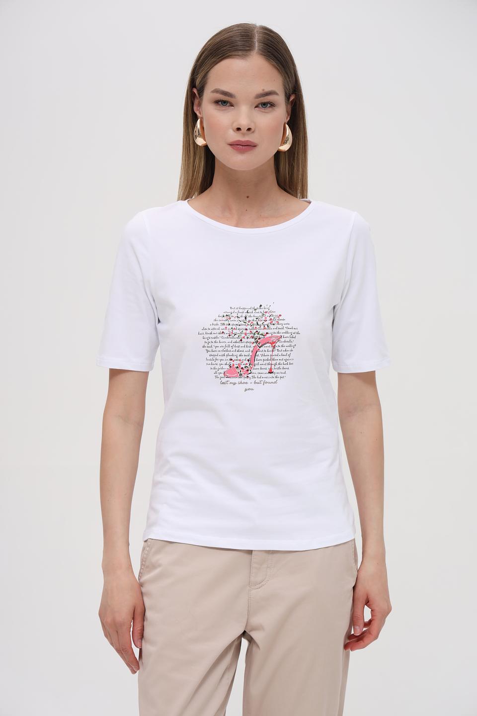 Футболка More and More с принтом