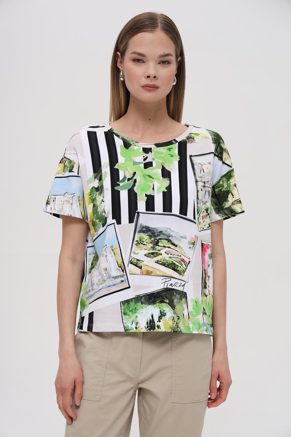 Пуловер Monari с принтом "Париж"