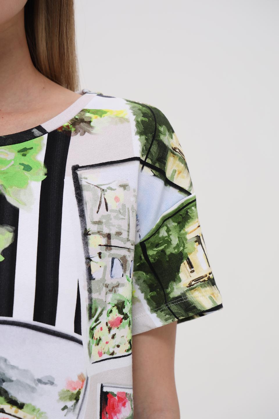 Пуловер Monari с принтом "Париж"