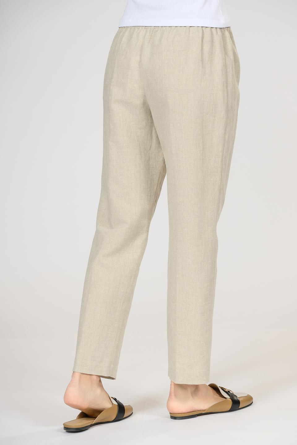 Брюки Giorgio Grati лен бежевые