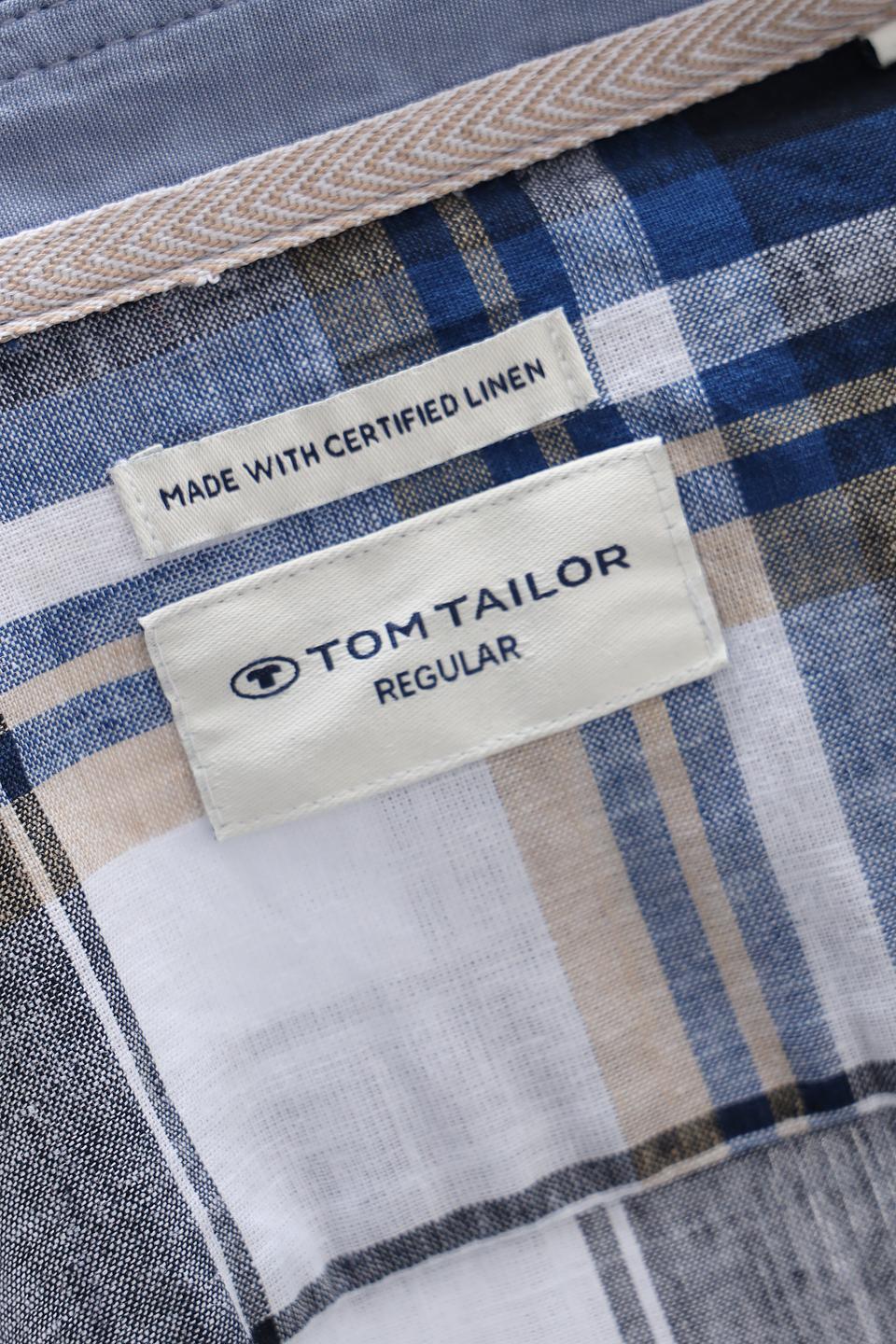 Рубашка кр Tom Tailor в клетку