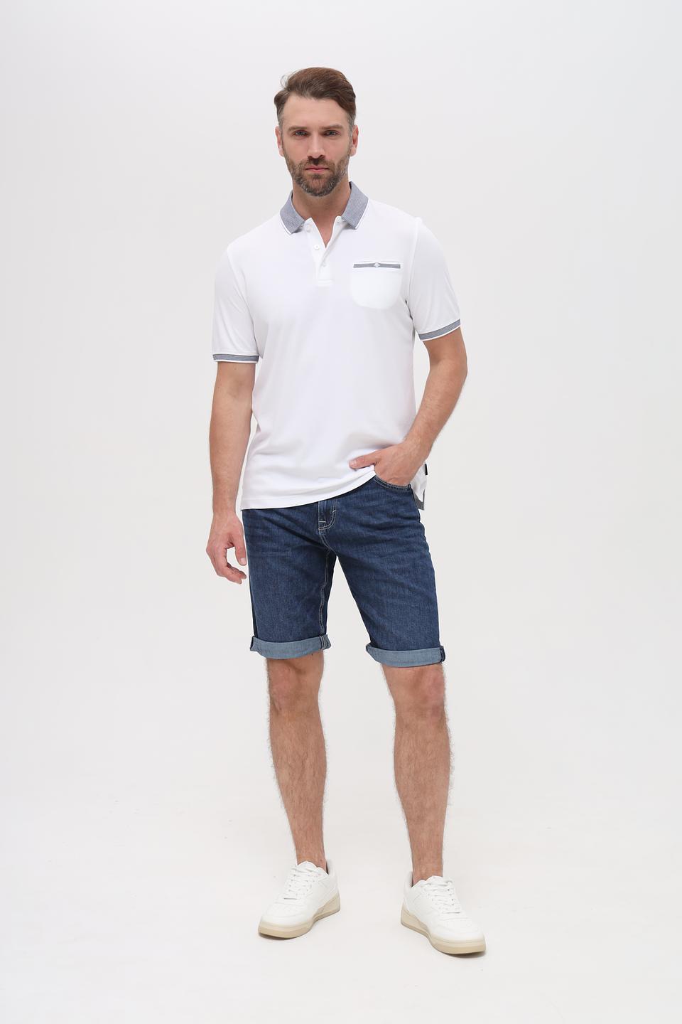 Поло Bugatti с полоской