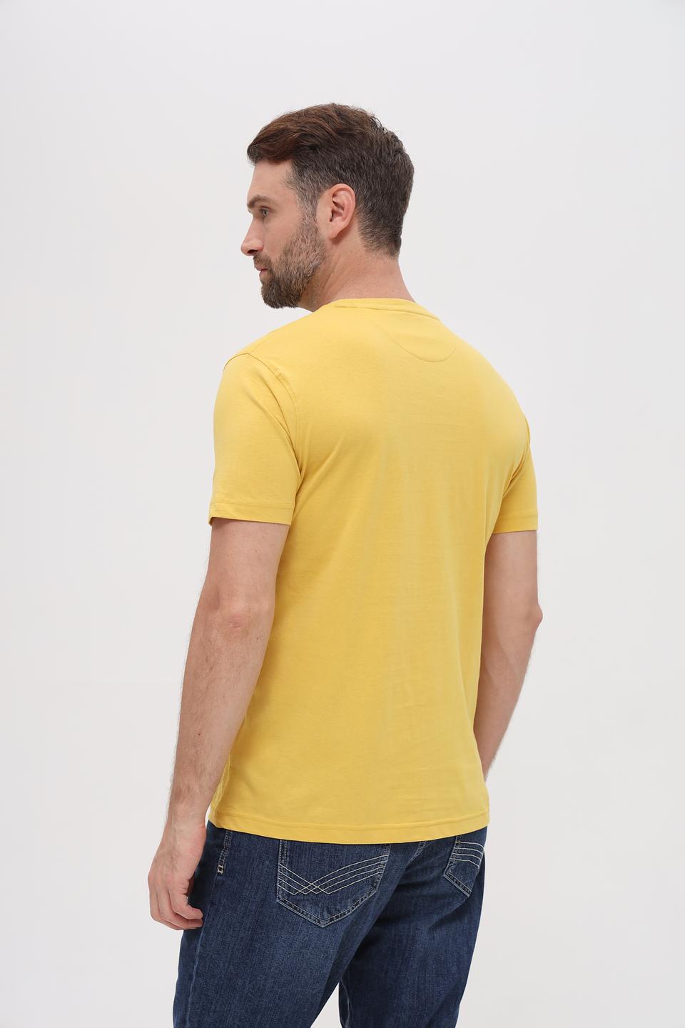 Футболка Sea Barrier с принтом жёлтая