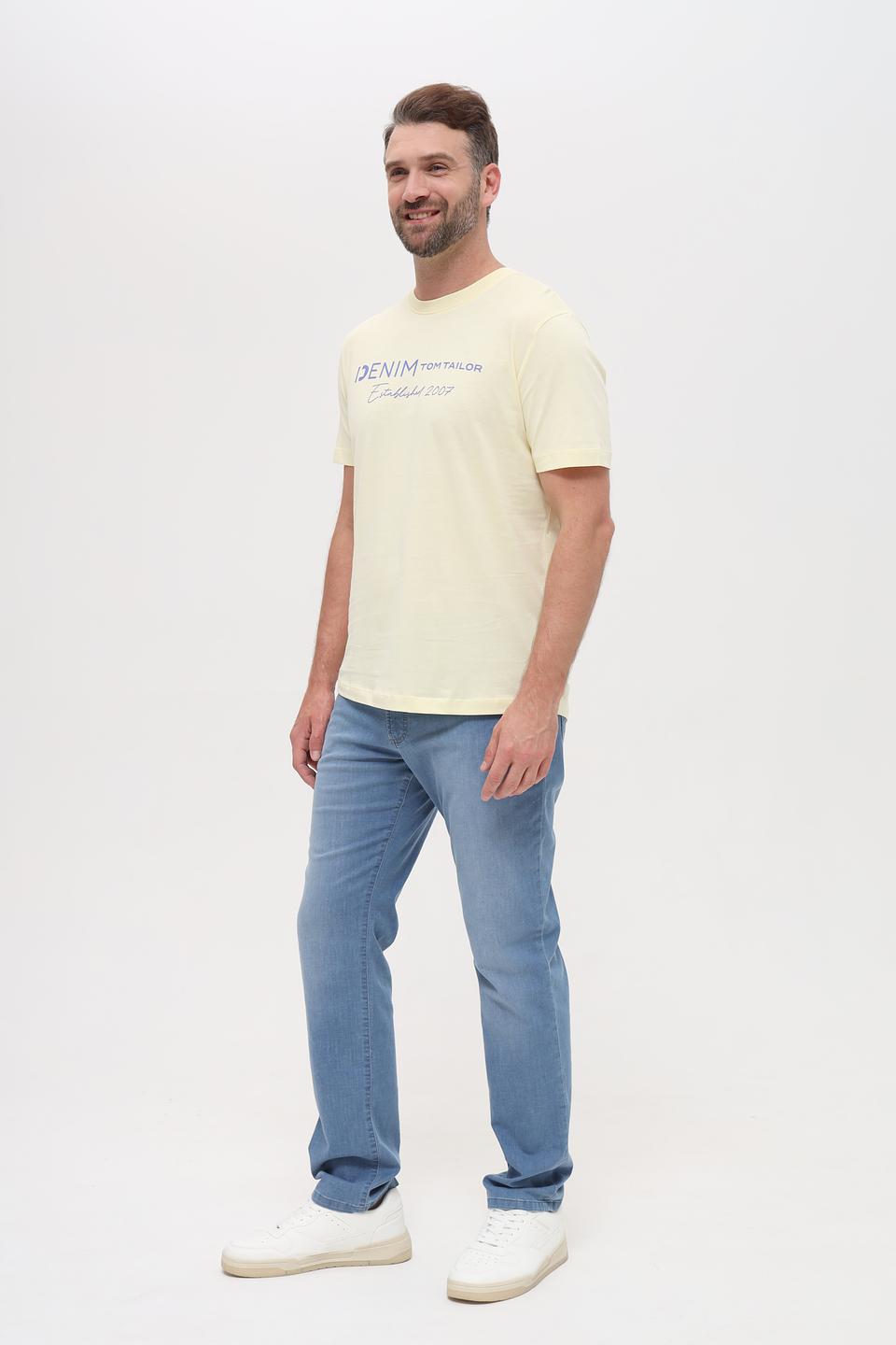 Футболка Tom Tailor denim светло-жёлтая