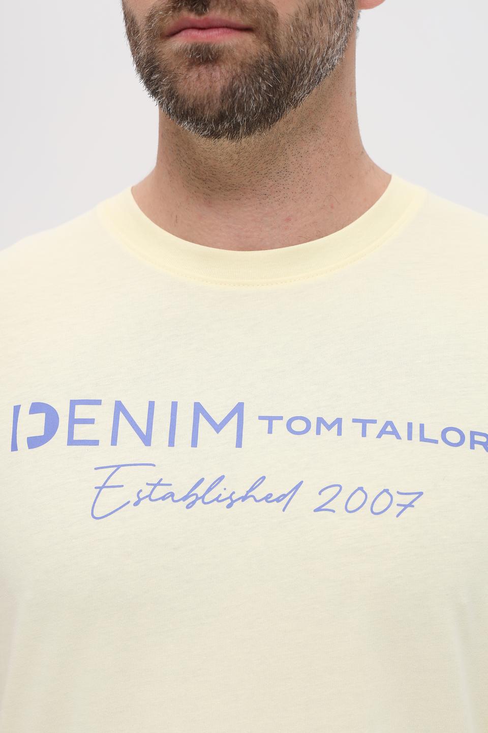 Футболка Tom Tailor denim светло-жёлтая