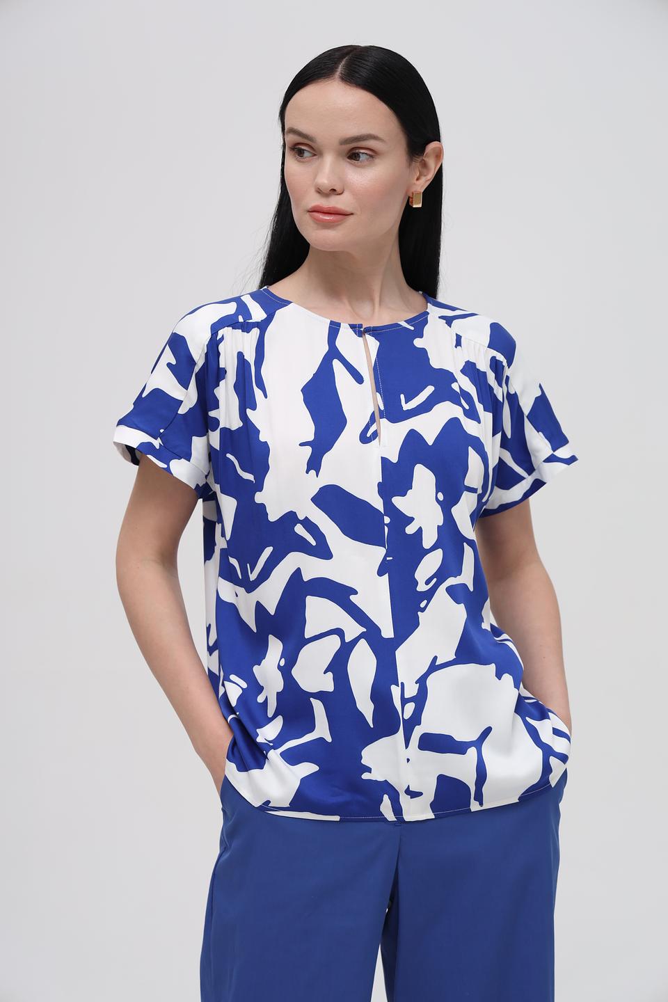 Блуза Bugatti с абстрактным принтом