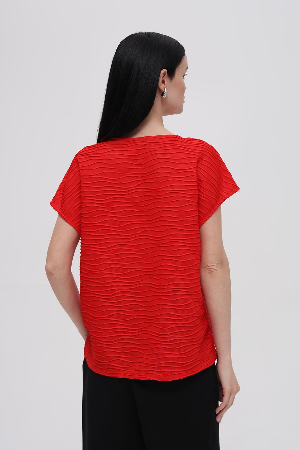 Футболка Taifun красная с текстурой