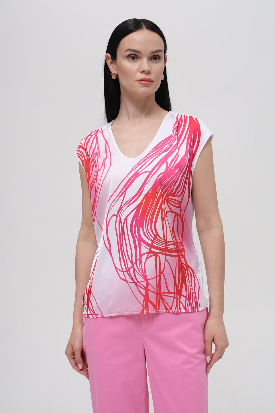 Топ Taifun с абстрактным принтом