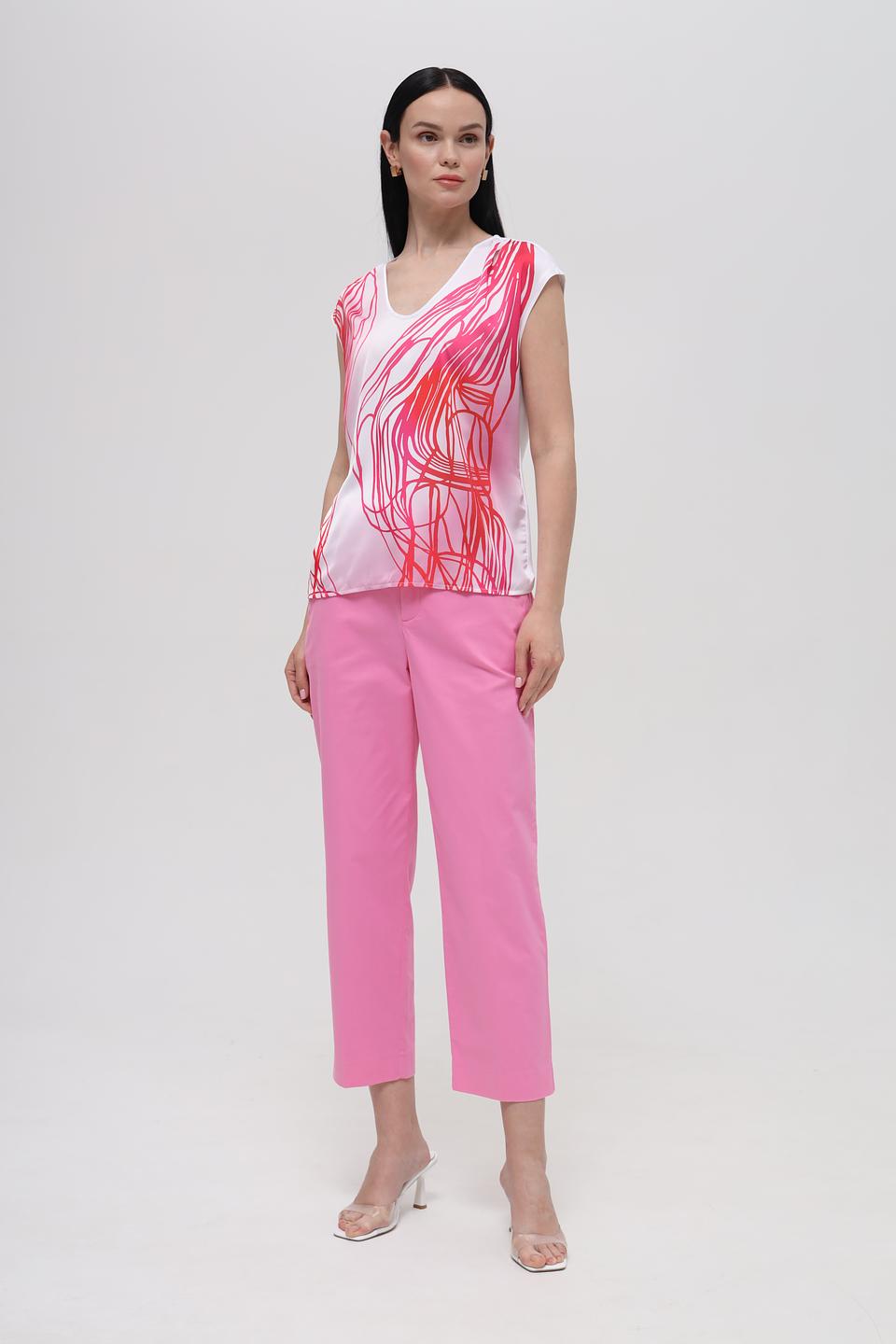 Топ Taifun с абстрактным принтом